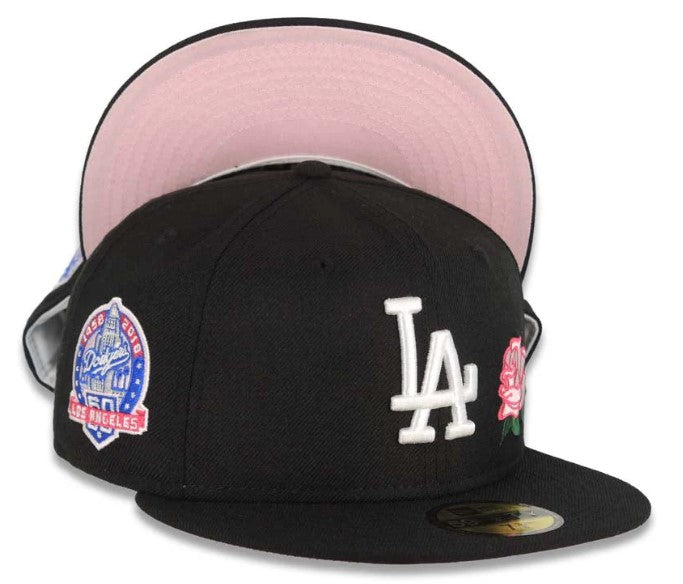 Gorra Los Angeles Dodgers 9Fifty Black and Pink Patch