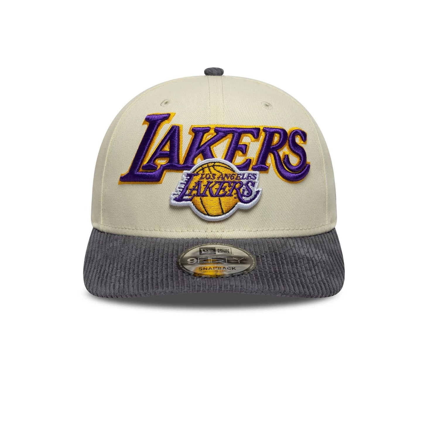 Gorra LA Lakers NBA Cord Visor 9FIFTY Snapback Beige
