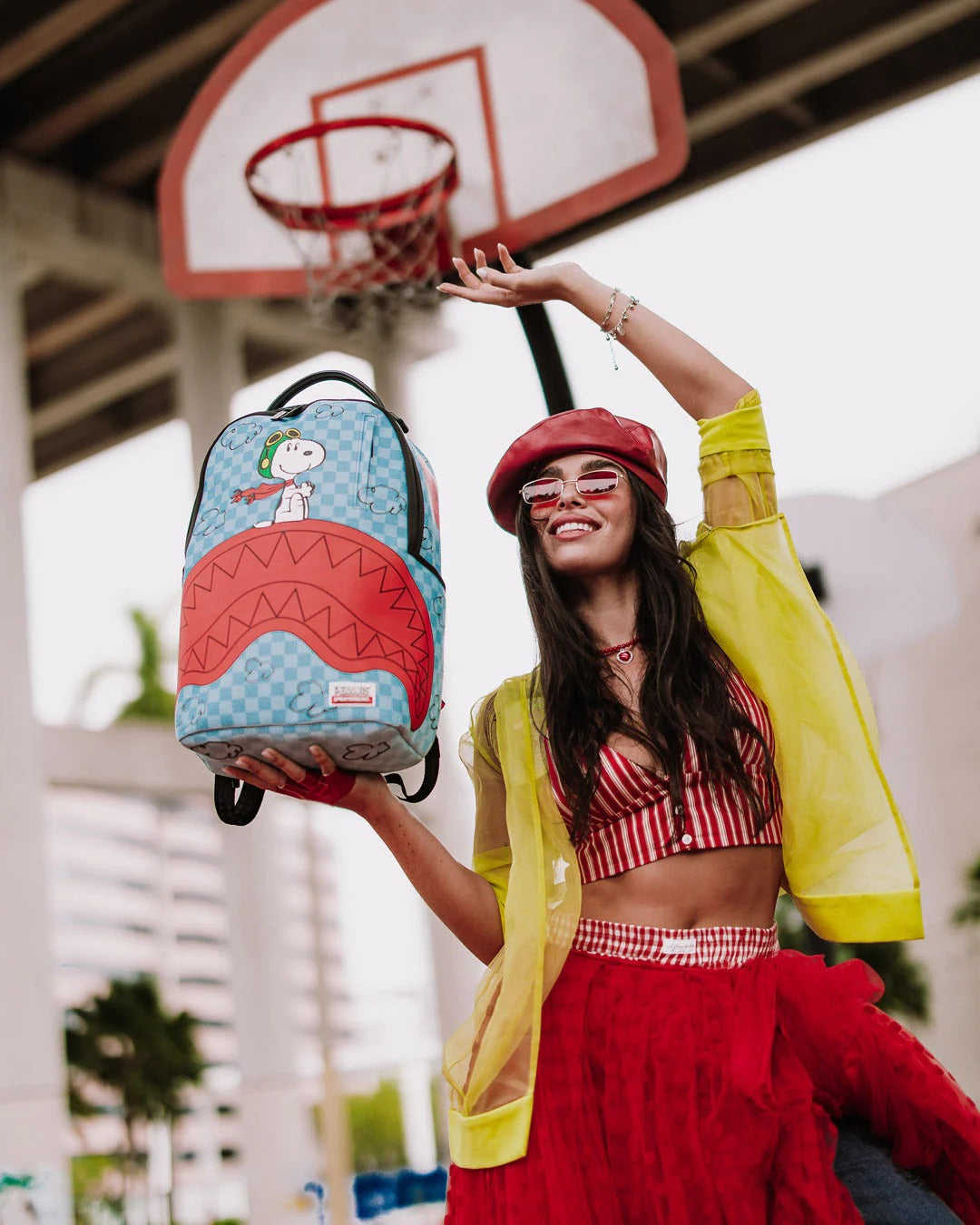 Mochila Sprayground Peanuts Snoopy Pilot Shark