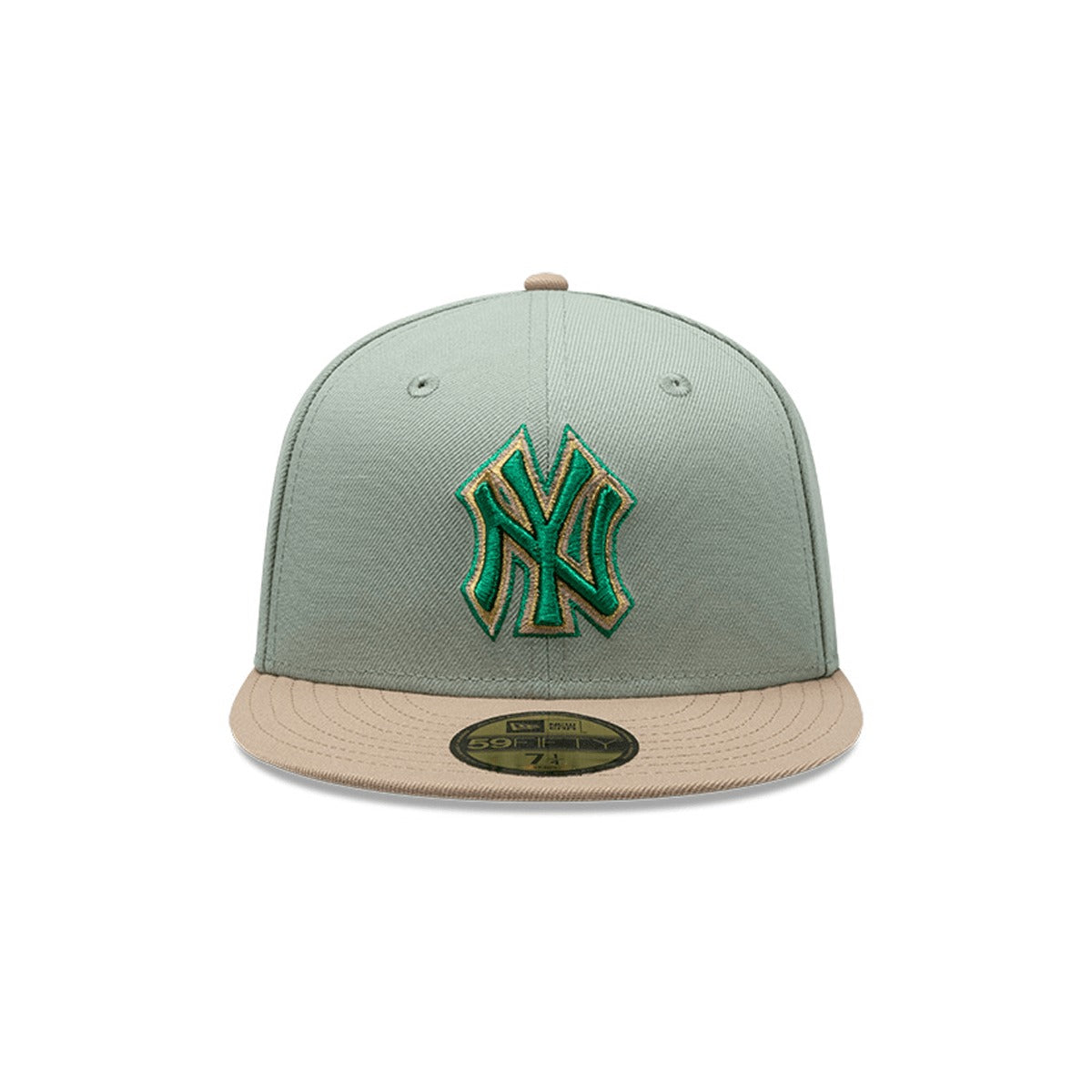 Gorra New Era Yankees 59FIFTY 100th Anniversary Cap Green Camel