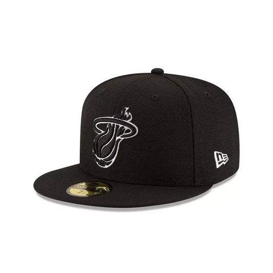 Gorra 59Fifty Miami Heat NBA Black/White