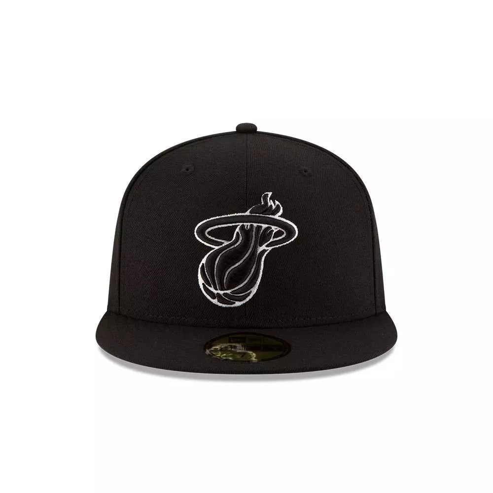 Gorra 59Fifty Miami Heat NBA Black/White