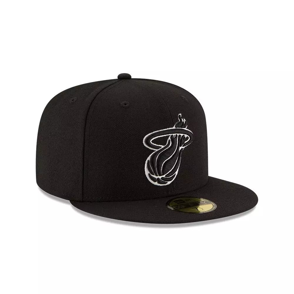 Gorra 59Fifty Miami Heat NBA Black/White
