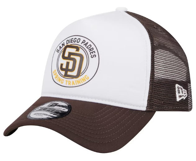 San Diego Padres New Era Spring Training Circle Foam A-Frame 9FORTY Trucker