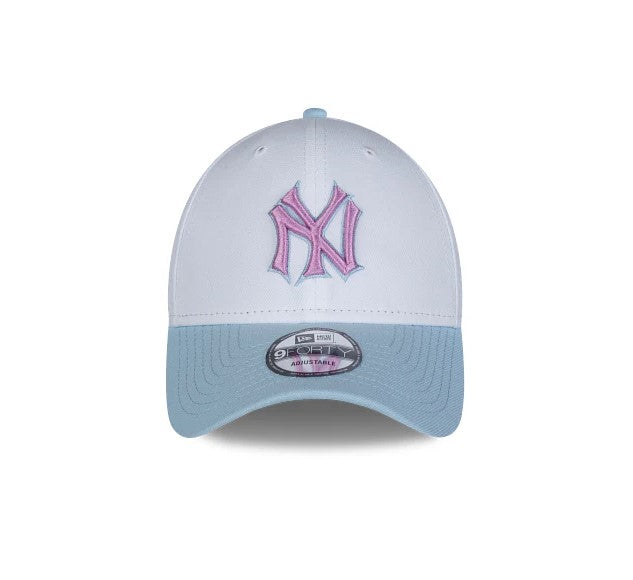 Gorra New York Yankees MLB Color Pack 9FORTY Snapback Blanca Celeste