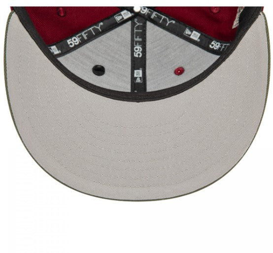 Gorra 5950 New York Yankees Contrast Pin Rojo