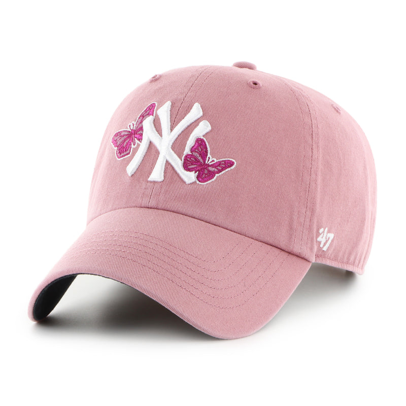 Gorra New York Yankees MLB City Icon Butterfly '47 Clean Up Malva