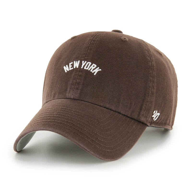 Gorra New York Yankees MLB Base Runner Script '47 Clean Up Marron