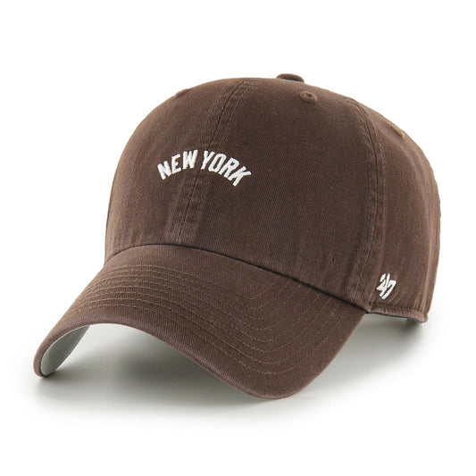 Gorra New York Yankees MLB Base Runner Script '47 Clean Up Marron