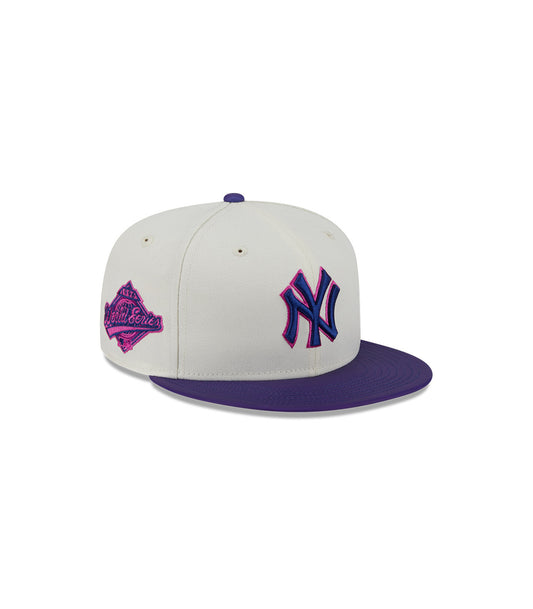Gorra 59Fifty MLB New York Yankees Lifestyle Collection White Purple
