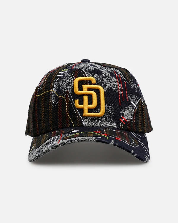 Gorra New Era San Diego Padres Running Stitch 9FORTY A-Frame Snapback