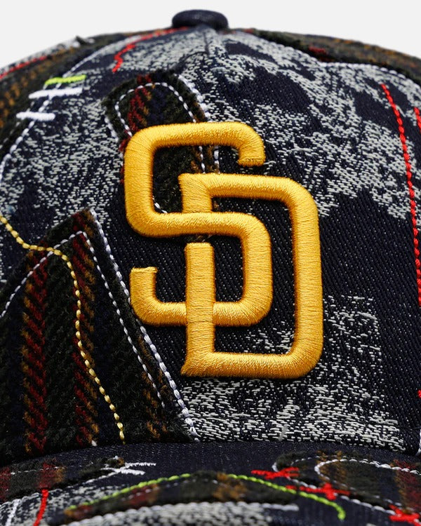 Gorra New Era San Diego Padres Running Stitch 9FORTY A-Frame Snapback
