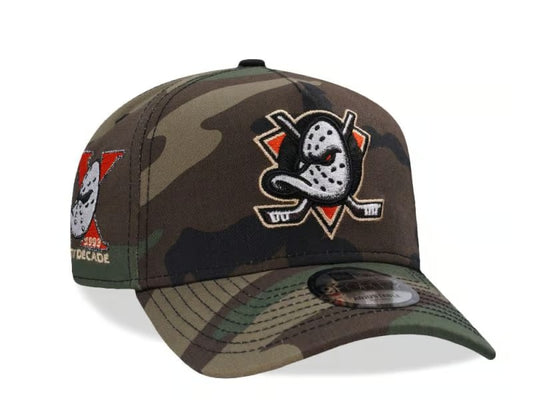 Gorra New Era 9Forty A-Frame Anaheim Ducks 10th Anniversary Woodland Camo