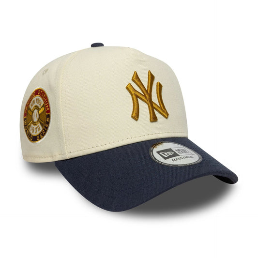 Gorra New York Yankees MLB World Series Patch Cream 9FORTY A-Frame