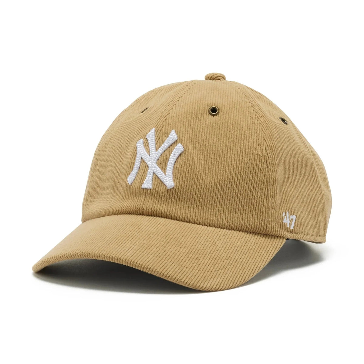 Gorra 47 Brand Thin Cord Cap CLEAN UP New York Yankees khaki