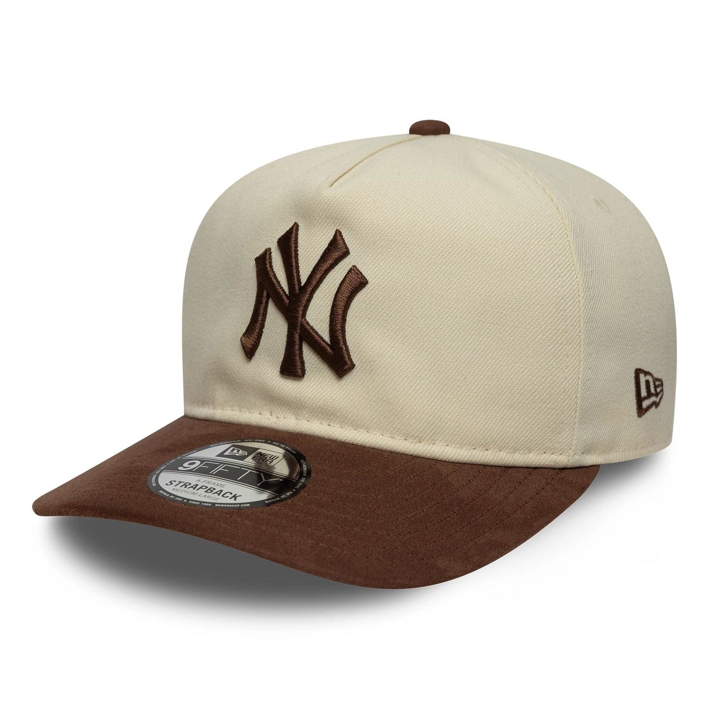 Gorra MLB Suede Visor New York Yankees 9FIFTY Snapback A-Frame Beige