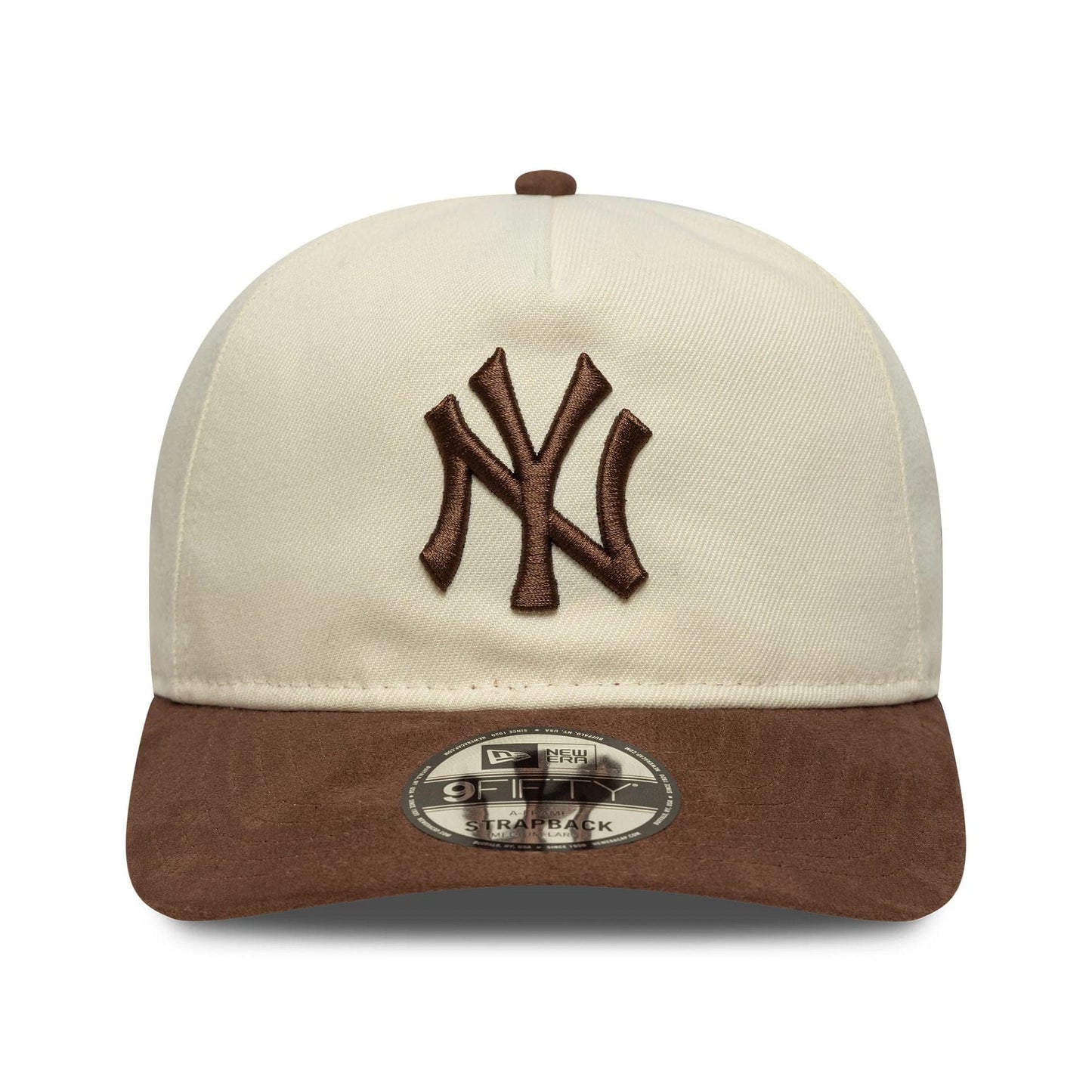 Gorra MLB Suede Visor New York Yankees 9FIFTY Snapback A-Frame Beige