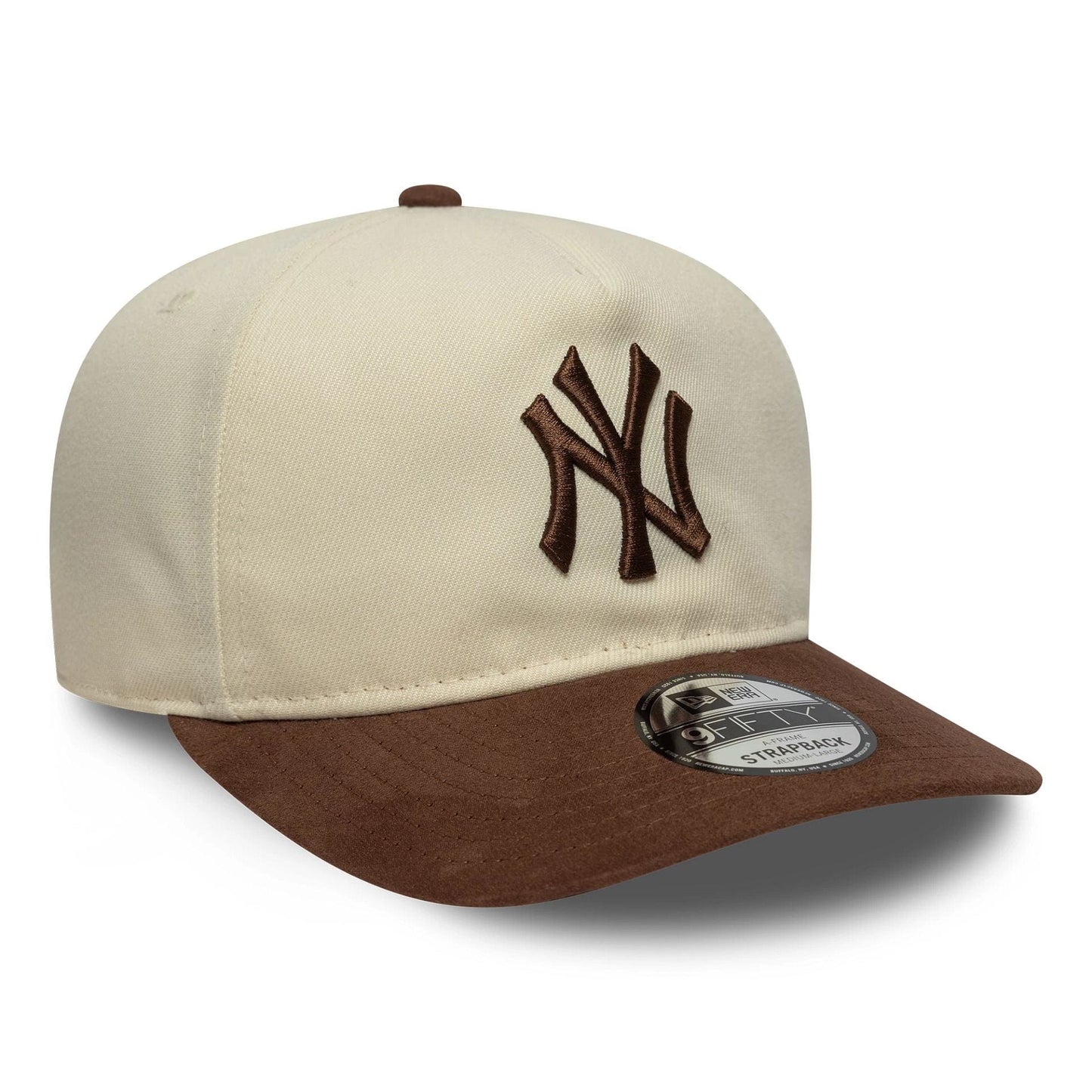 Gorra MLB Suede Visor New York Yankees 9FIFTY Snapback A-Frame Beige