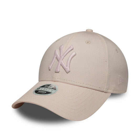 Gorra New York Yankees Womens MLB Metallic Logo Pastel Pink 9FORTY
