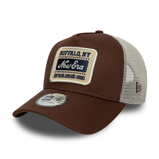 Gorra New Era Patch 9FORTY A-Frame Trucker Marrón