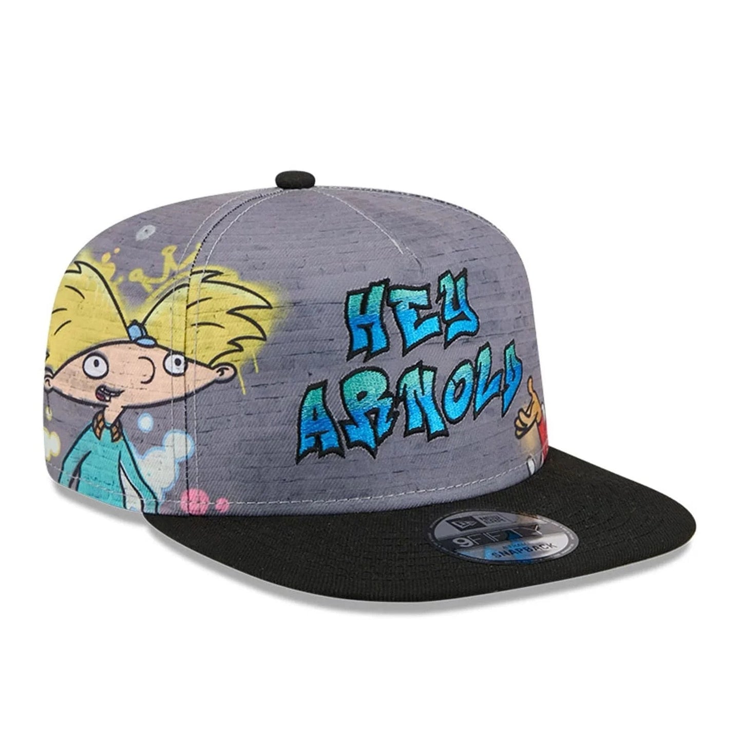 Gorra Graffiti Hey Arnold 9FIFTY Snapback A-Frame Gris