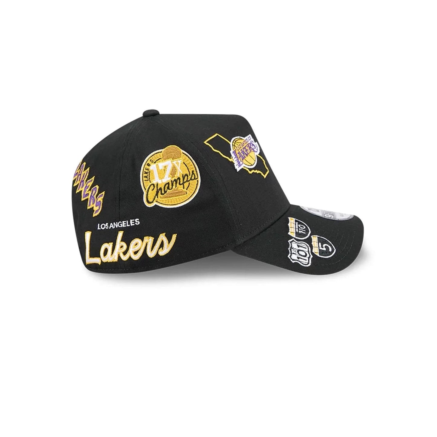 Gorra LA Lakers NBA All Over 9FORTY A-Frame Negro
