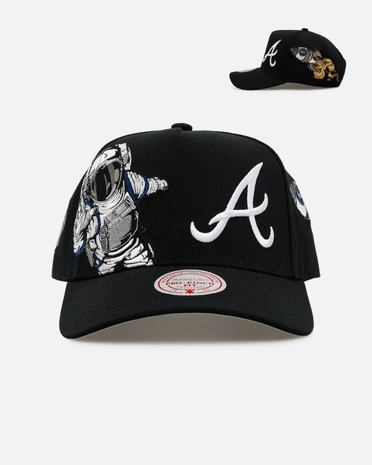 Mitchell & Ness Atlanta Braves Rocketman Pro Pinch Snapback Black