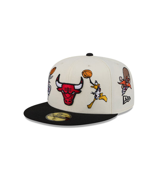 Gorra 59Fifty NBA Chicago Bulls Space Jam Blanco
