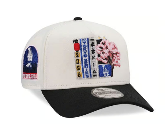 Gorra Los Angeles Dodgers Tokyo Series 2025 Chrome Two Tone Edition 9Forty A Frame