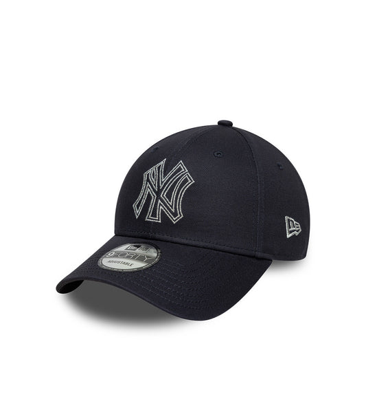 Gorra 9Forty MLB New York Yankees Metallic Outline Gris
