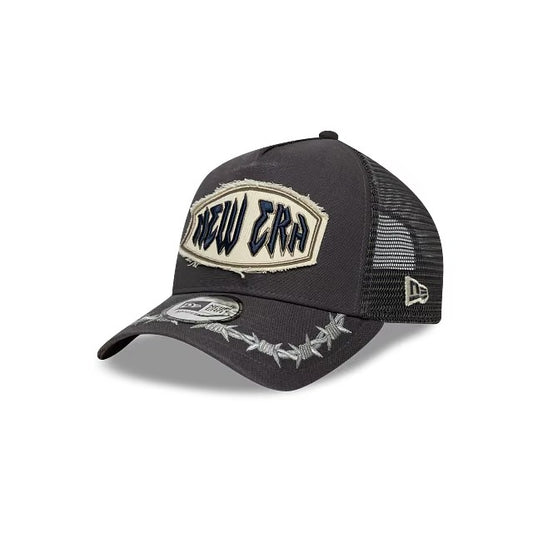 Gorra Barbed Wire Script 9FORTY A-Frame Trucker Gris