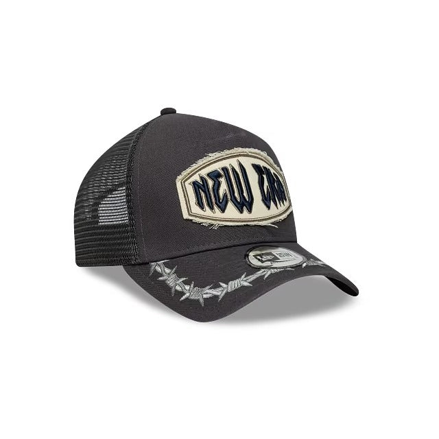 Gorra Barbed Wire Script 9FORTY A-Frame Trucker Gris