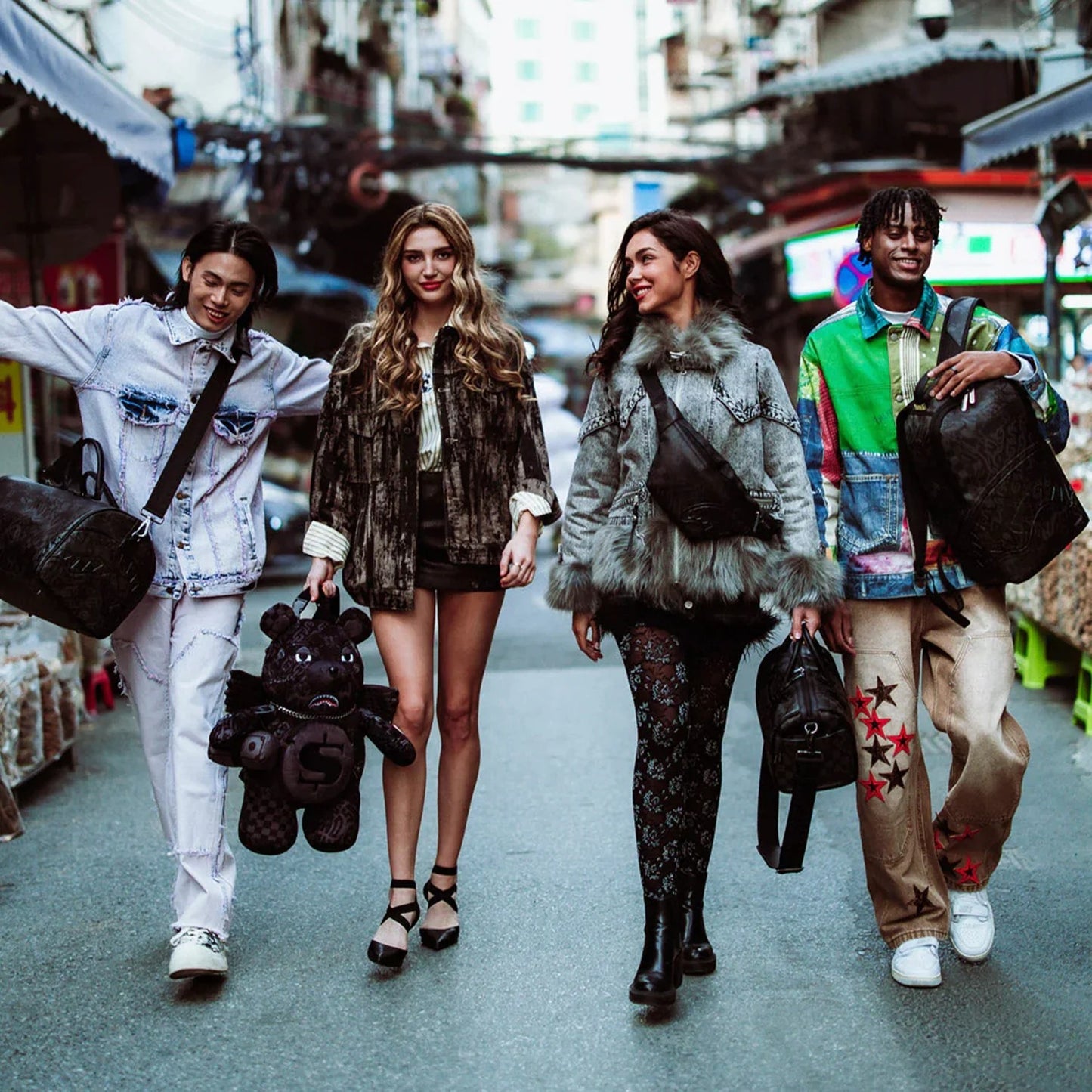 Canguro Sprayground Cangurera 3am Check Pattern
