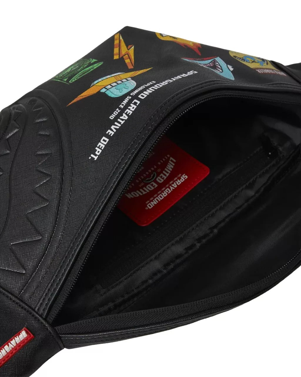 Sprayground Cargo Patches Savvy Crossbody Black