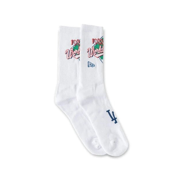 Los Angeles Dodgers World Series White Crew Socks