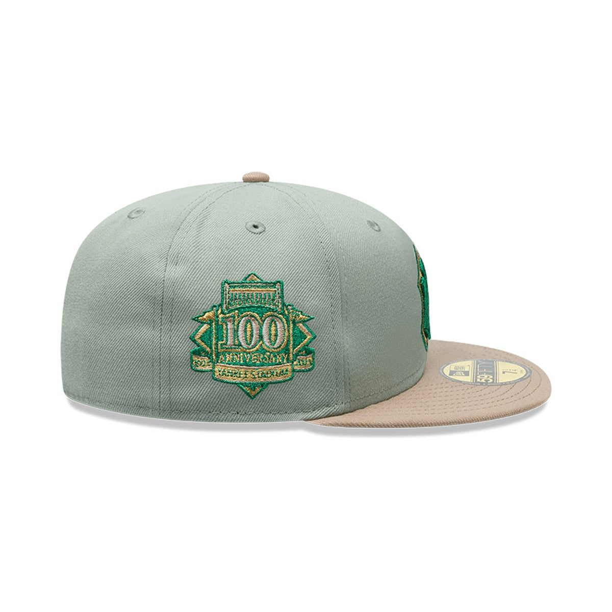 Gorra New Era Yankees 59FIFTY 100th Anniversary Cap Green Camel