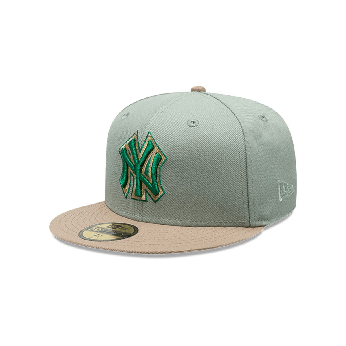 Gorra New Era Yankees 59FIFTY 100th Anniversary Cap Green Camel